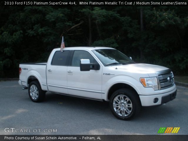 2010 Ford F150 Platinum SuperCrew 4x4 in White Platinum Metallic Tri Coat