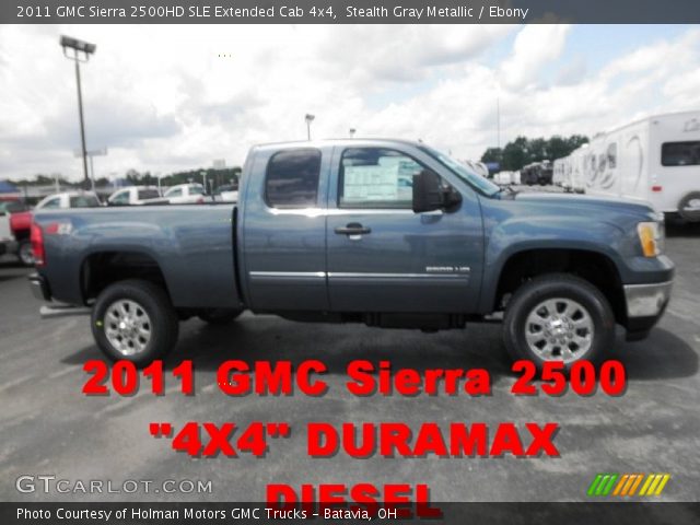2011 GMC Sierra 2500HD SLE Extended Cab 4x4 in Stealth Gray Metallic