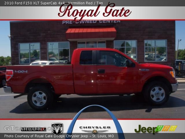 2010 Ford F150 XLT SuperCab 4x4 in Vermillion Red