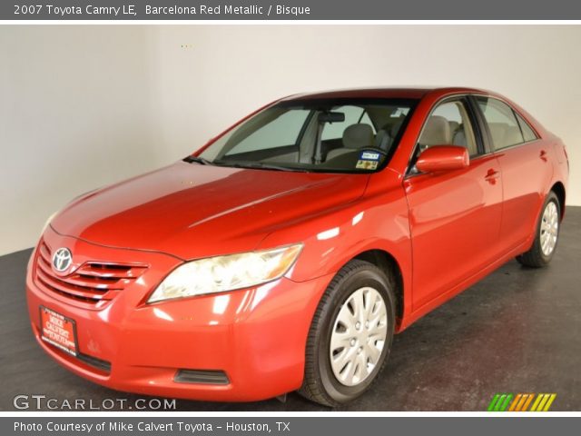 2007 Toyota Camry LE in Barcelona Red Metallic