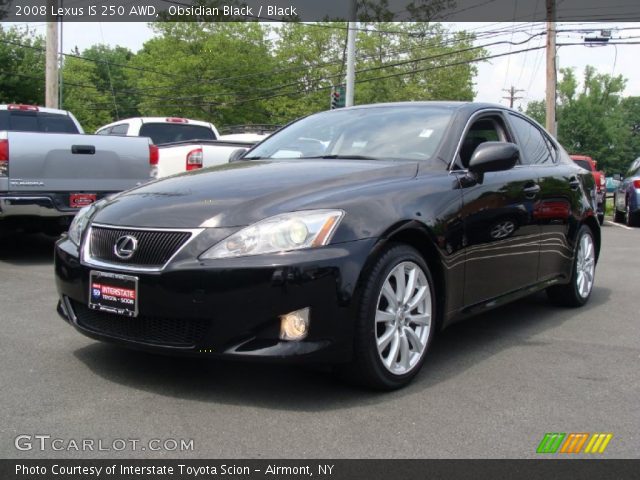 2008 Lexus IS 250 AWD in Obsidian Black