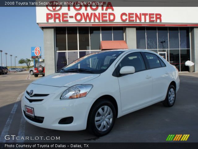 2008 Toyota Yaris Sedan in Polar White