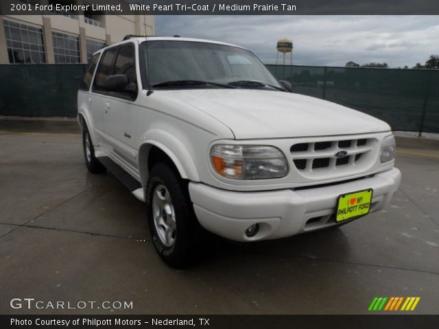 2001 Ford Explorer Limited in White Pearl Tri-Coat