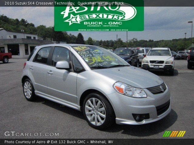 2010 Suzuki SX4 Crossover Technology in Quicksilver Metallic
