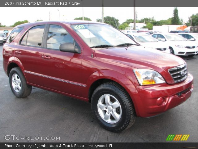 2007 Kia Sorento LX in Radiant Red