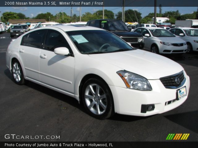 2008 Nissan Maxima 3.5 SE in Winter Frost Pearl