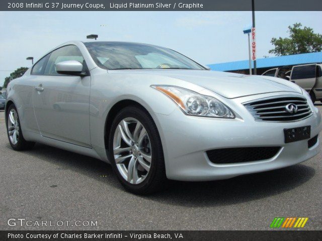 2008 Infiniti G 37 Journey Coupe in Liquid Platinum Silver