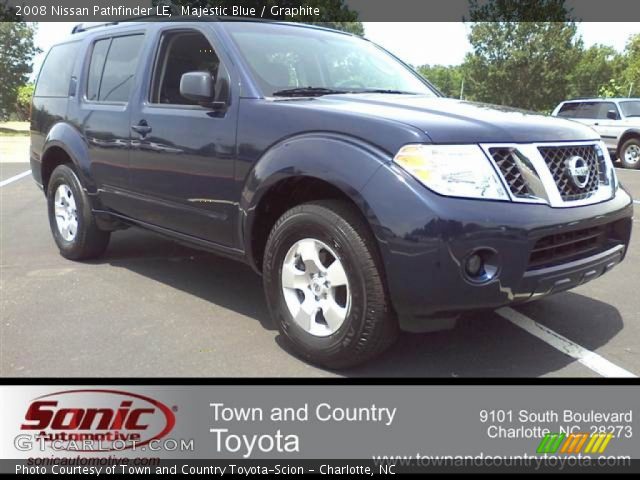 2008 Nissan Pathfinder LE in Majestic Blue