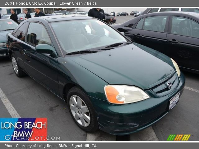 2001 Honda Civic EX Coupe in Clover Green