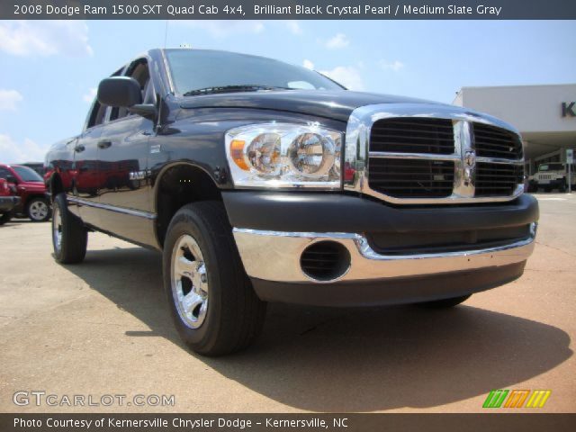 2008 Dodge Ram 1500 SXT Quad Cab 4x4 in Brilliant Black Crystal Pearl