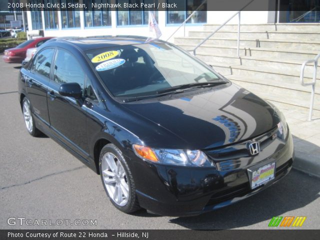 2008 Honda Civic Si Sedan in Nighthawk Black Pearl