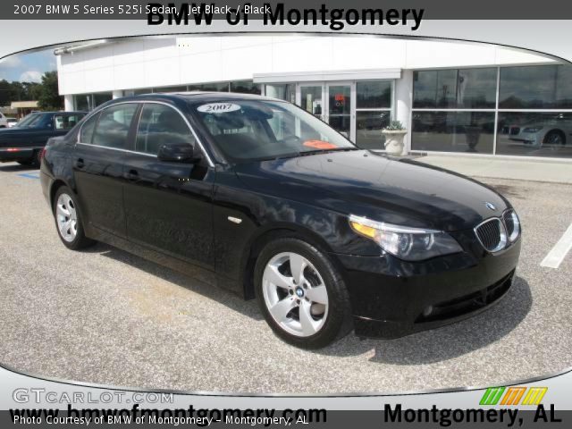 2007 BMW 5 Series 525i Sedan in Jet Black
