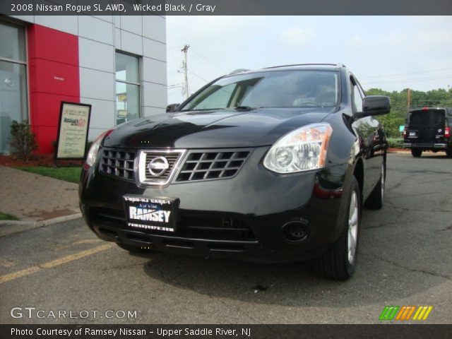 2008 Nissan Rogue SL AWD in Wicked Black