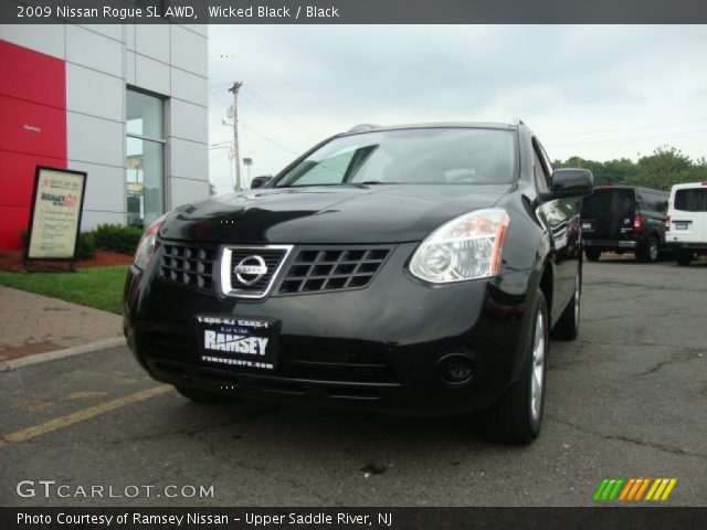 2009 Nissan Rogue SL AWD in Wicked Black