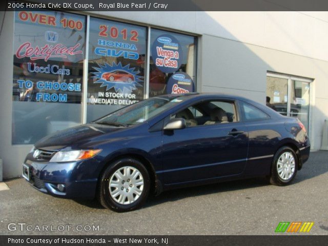 2006 Honda Civic DX Coupe in Royal Blue Pearl