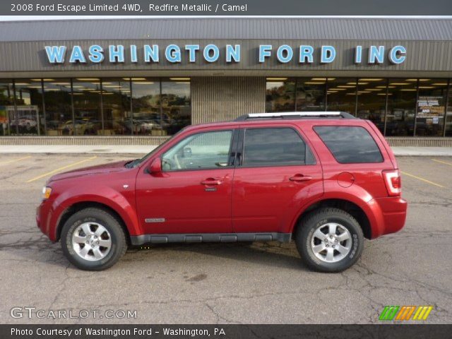 2008 Ford Escape Limited 4WD in Redfire Metallic