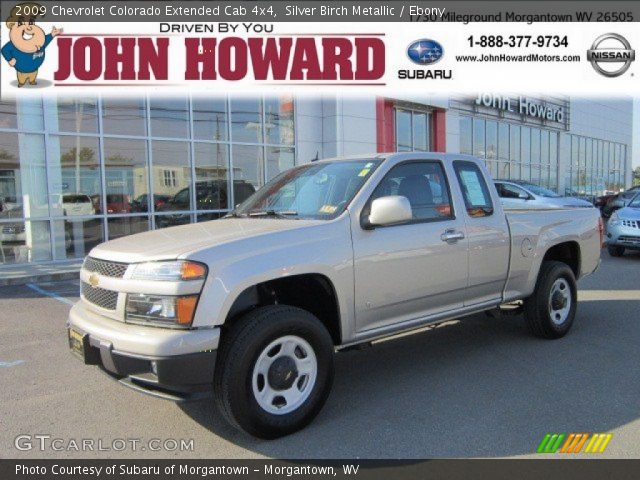 2009 Chevrolet Colorado Extended Cab 4x4 in Silver Birch Metallic
