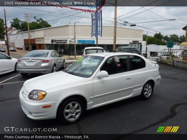 2003 Hyundai Accent GT Coupe in Noble White