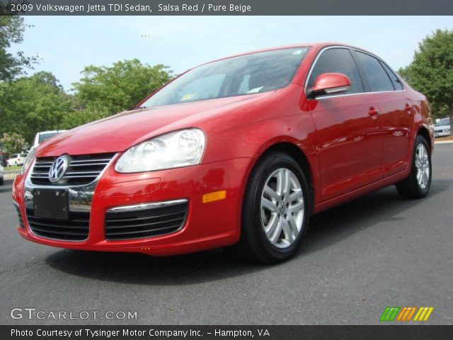 2009 Volkswagen Jetta TDI Sedan in Salsa Red