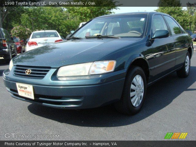 1998 Toyota Camry LE in Dark Green Metallic