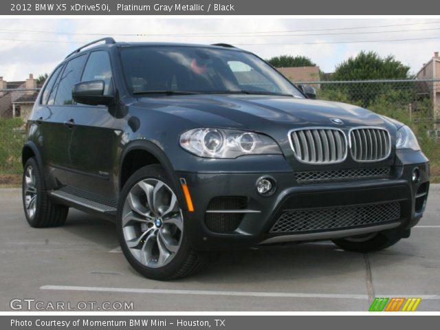 2012 BMW X5 xDrive50i in Platinum Gray Metallic