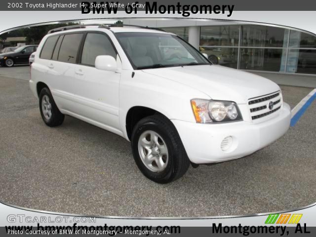 2002 Toyota Highlander I4 in Super White