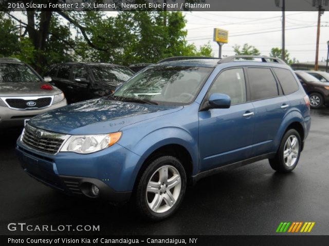 2010 Subaru Forester 2.5 X Limited in Newport Blue Pearl