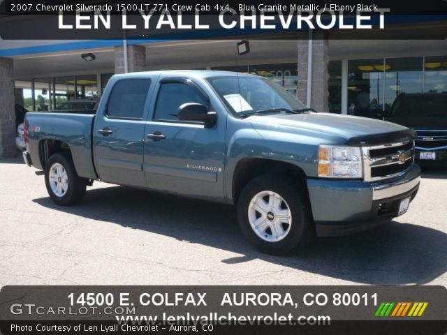 2007 Chevrolet Silverado 1500 LT Z71 Crew Cab 4x4 in Blue Granite Metallic