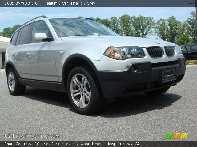 2005 BMW X3 3.0i in Titanium Silver Metallic