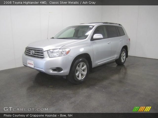 2008 Toyota Highlander 4WD in Classic Silver Metallic