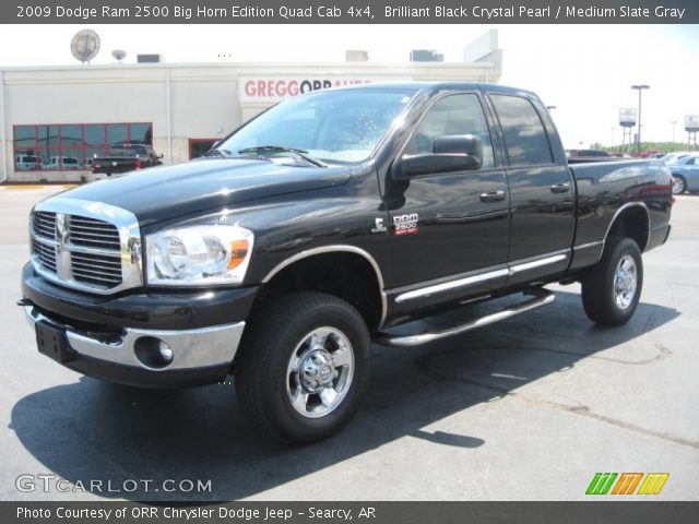 2009 Dodge Ram 2500 Big Horn Edition Quad Cab 4x4 in Brilliant Black Crystal Pearl