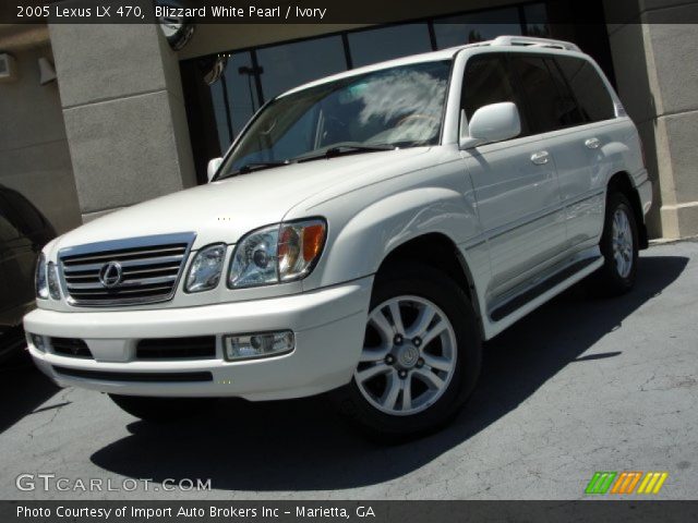 2005 Lexus LX 470 in Blizzard White Pearl