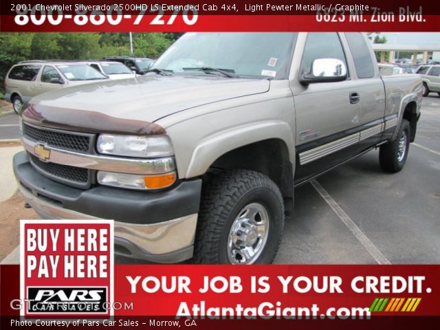 2001 Chevrolet Silverado 2500HD LS Extended Cab 4x4 in Light Pewter Metallic