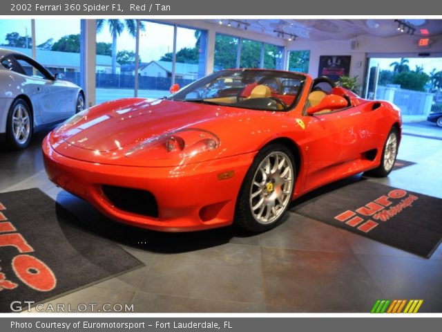 2002 Ferrari 360 Spider F1 in Red
