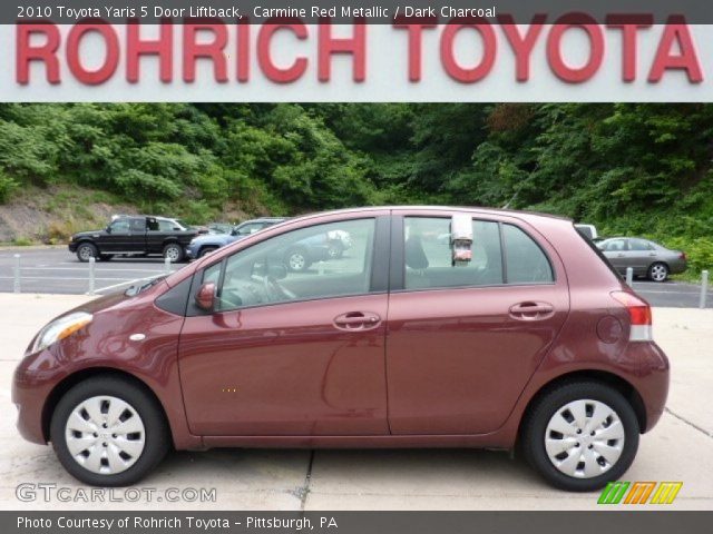 2010 Toyota Yaris 5 Door Liftback in Carmine Red Metallic
