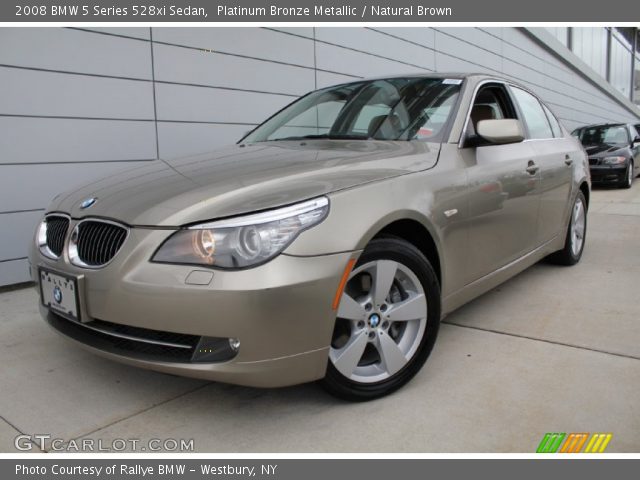 2008 BMW 5 Series 528xi Sedan in Platinum Bronze Metallic