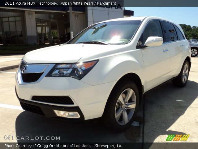 2011 Acura MDX Technology in Aspen White Pearl