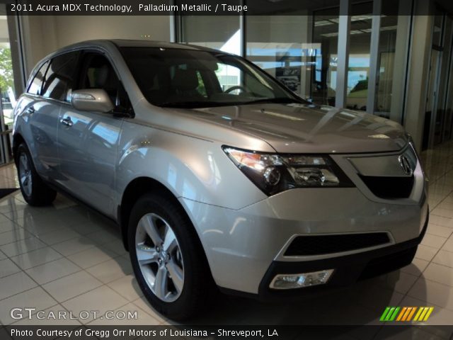2011 Acura MDX Technology in Palladium Metallic