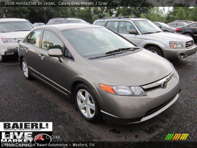 2008 Honda Civic EX Sedan in Galaxy Gray Metallic