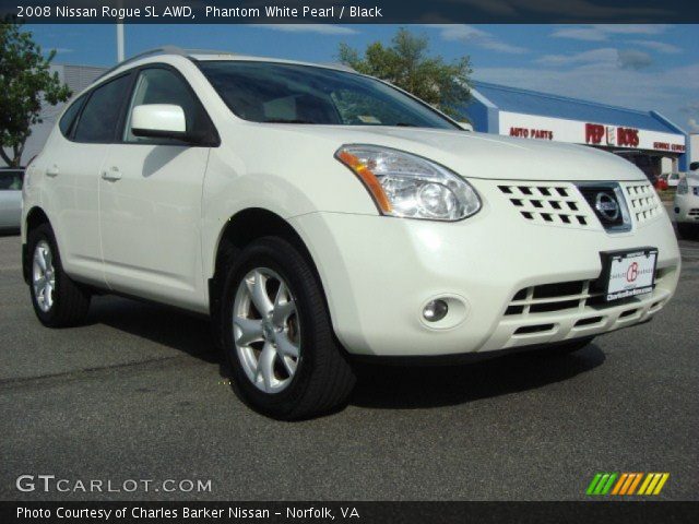 2008 Nissan Rogue SL AWD in Phantom White Pearl