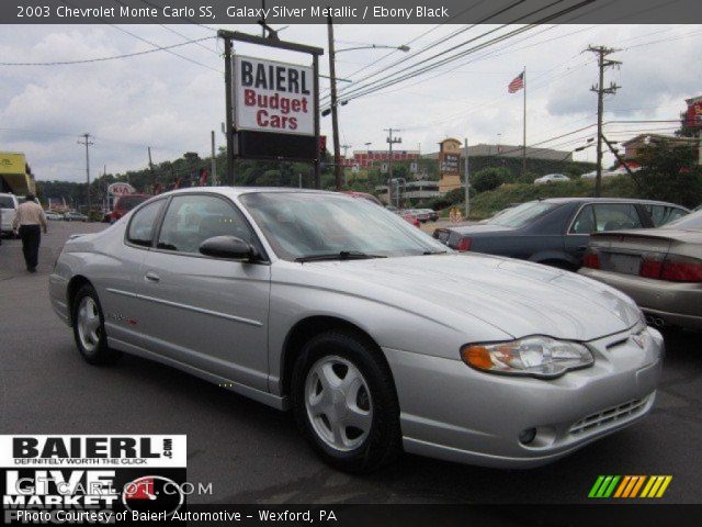 2003 Chevrolet Monte Carlo SS in Galaxy Silver Metallic
