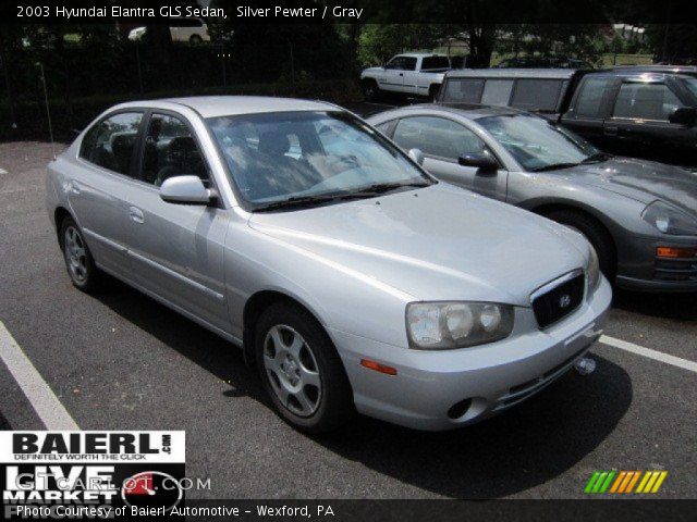 2003 Hyundai Elantra GLS Sedan in Silver Pewter