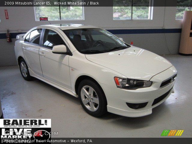 2009 Mitsubishi Lancer ES in Wicked White Satin