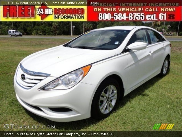 2011 Hyundai Sonata GLS in Porcelain White Pearl