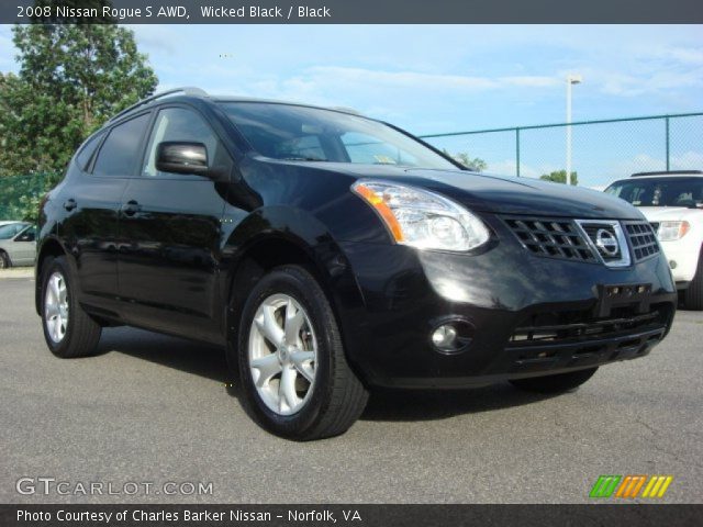 2008 Nissan Rogue S AWD in Wicked Black