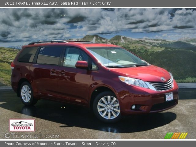 2011 Toyota Sienna XLE AWD in Salsa Red Pearl