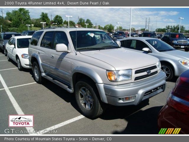 2000 Toyota 4Runner Limited 4x4 in Desert Dune Pearl