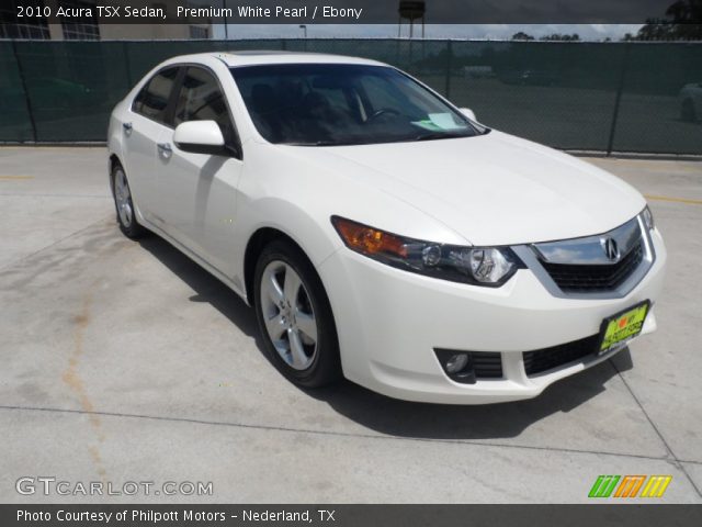 2010 Acura TSX Sedan in Premium White Pearl
