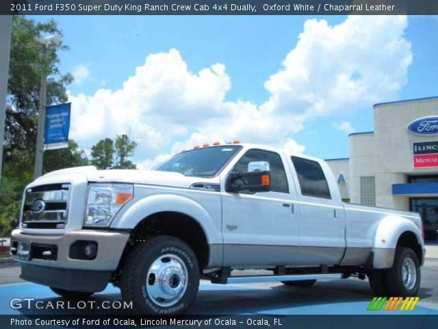 2011 Ford F350 Super Duty King Ranch Crew Cab 4x4 Dually in Oxford White