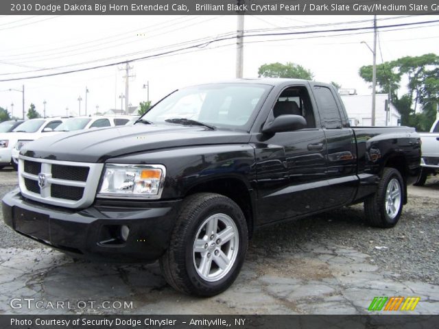 2010 Dodge Dakota Big Horn Extended Cab in Brilliant Black Crystal Pearl